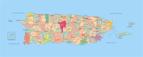map of puerto rico with cities|Puerto Rico Map 2024 .